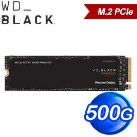 WD 威騰 黑標 SN850 500GB M.2 NVMe PCIe SSD固態硬碟(讀:7000M/寫:4100M) WDS500G1X0E