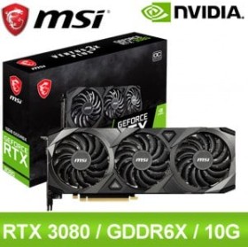 MSI 微星 RTX 3080 VENTUS 3X PLUS 10G OC LHR 顯示卡