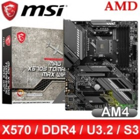MSI 微星 MAG X570S TOMAHAWK MAX WIFI AM4主機板(ATX/3+2年保)