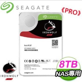 Seagate 希捷 那嘶狼 PRO 8TB 7200轉 256MB NAS專用硬碟(ST8000NE001-5Y)