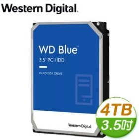 WD 威騰 4TB 3.5吋 5400轉 256MB快取 SATA3 藍標硬碟(WD40EZAZ)