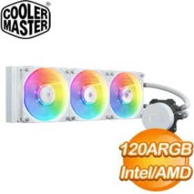 Cooler Master 酷碼 MasterLiquid ML360L V2 ARGB 水冷散熱器《白》【附LGA1700扣具】