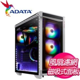 ADATA 威剛【XPG BATTLECRUISER戰巡艦】四面玻璃 E-ATX電競機殼《白》