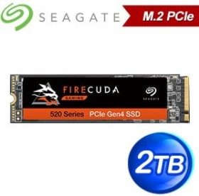 Seagate 希捷 FireCuda 520 火梭魚 2TB M.2 PCIe SSD(讀:5000M/寫:4400M/TLC) ZP2000GM3A002