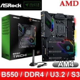 ASRock 華擎 B550 TAICHI RAZER EDITION AM4主機板(ATX/3+1年保)