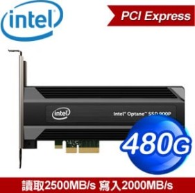 Intel 900P 480G Optane PCIe SSD固態硬碟(讀:2500M/寫:2000M/3D XPoint)
