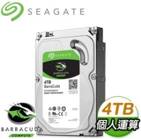 Seagate 希捷 新梭魚 4TB 5400轉 256M SATA3 3.5吋硬碟(ST4000DM004)
