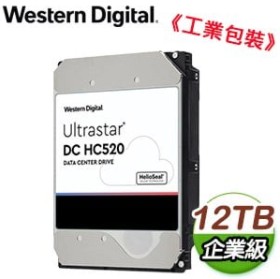 WD 威騰 Ultrastar DC HC520 12TB 3.5吋 企業級硬碟(HUH721212ALE600)《工業包裝》