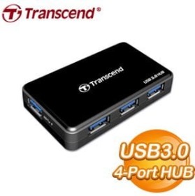 Transcend 創見 HUB3K USB3.0 4-Port HUB《黑》