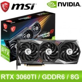MSI 微星 RTX 3060 Ti GAMING Z TRIO 8G LHR 顯示卡